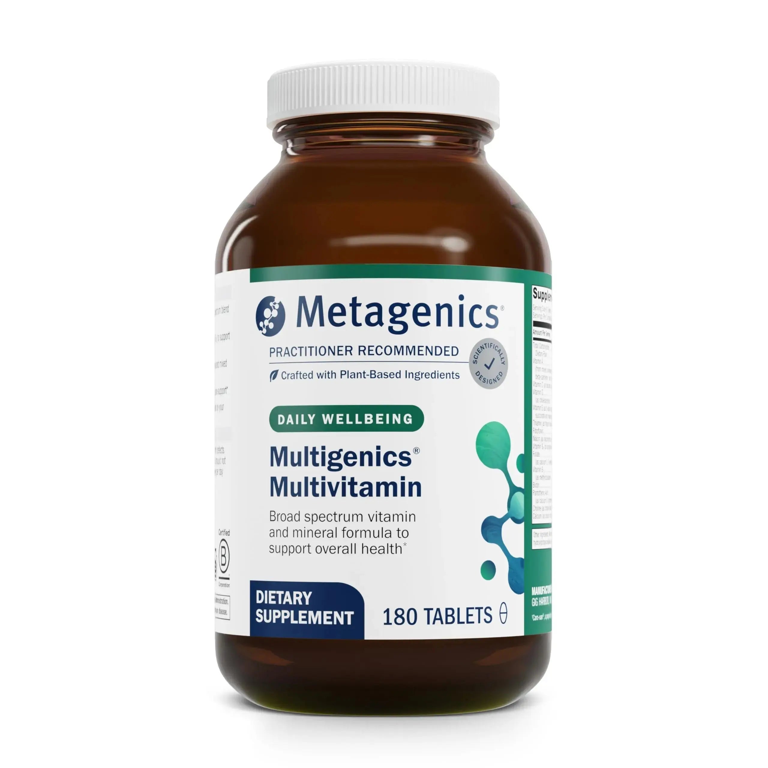 Metagenics Multigenics Multivitamin - Daily Multivitamin with Beta-Carotene, Folic Acid, Calcium & Magnesium - Supports Bone, Heart, Immune & Cellular Health Metagenics Au supplements