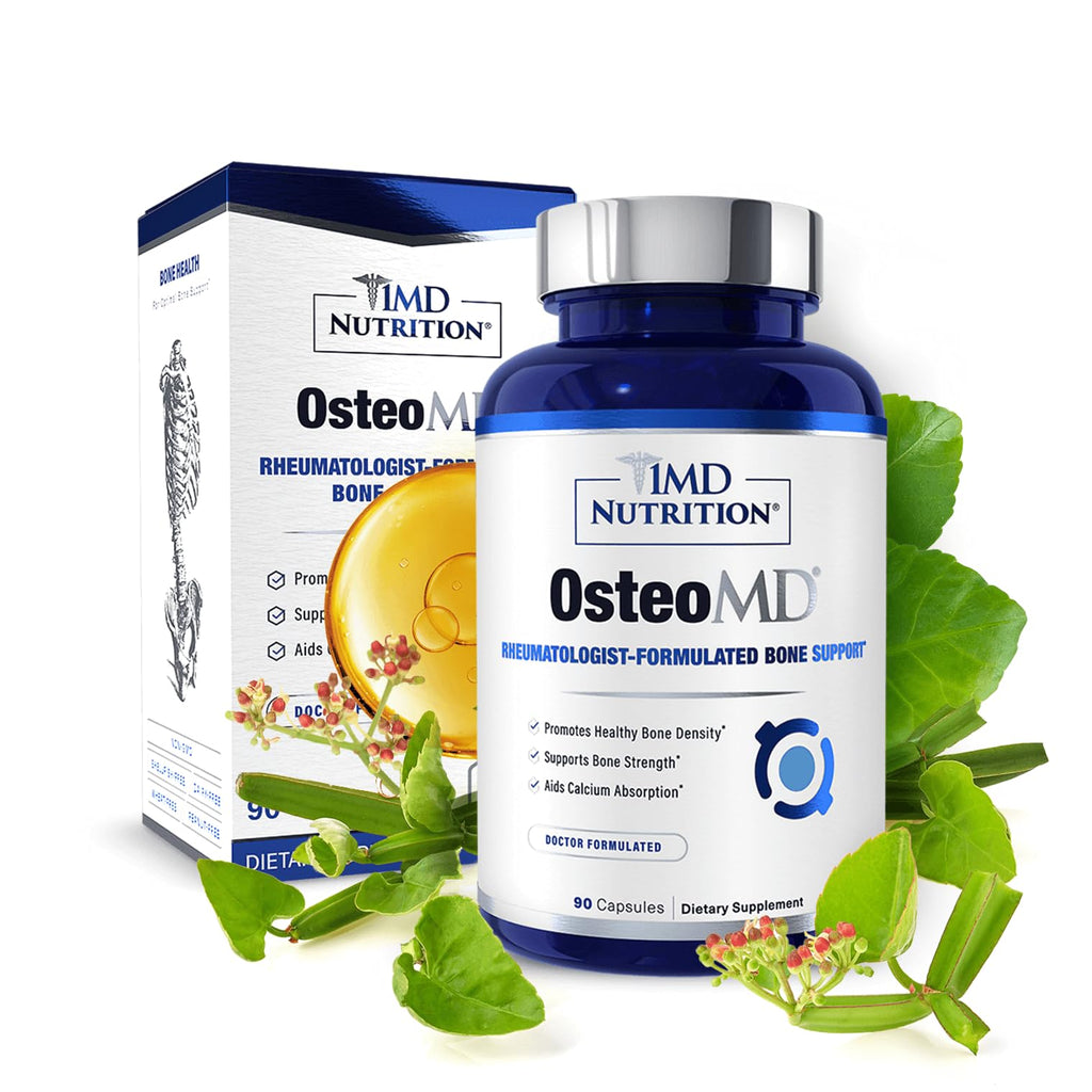 1MD Nutrition OsteoMD for Comprehensive Support - Supplement for Women and Men - Promote Density w/Vitamin D - Hydroxyapatite