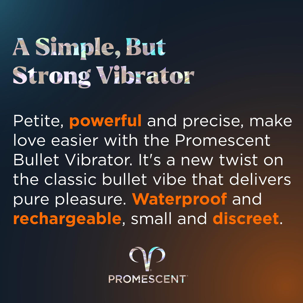 Promescent Vibrator Bullet with 27 Play Modes, Compact Vibrator Wand, Discreet Womens Sex Toys with Multiple Stimulation Settings, Pure Pleasure Sex Toy, Clitoral Stimulator for Women Promescent Au supplements