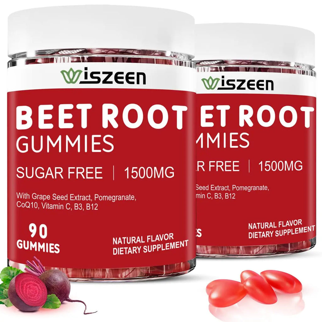 Wiszeen Beet Root Gummies - 60 Servings - Beets Gummies Beet Chews Nitric Oxide Wiszeen Au supplements