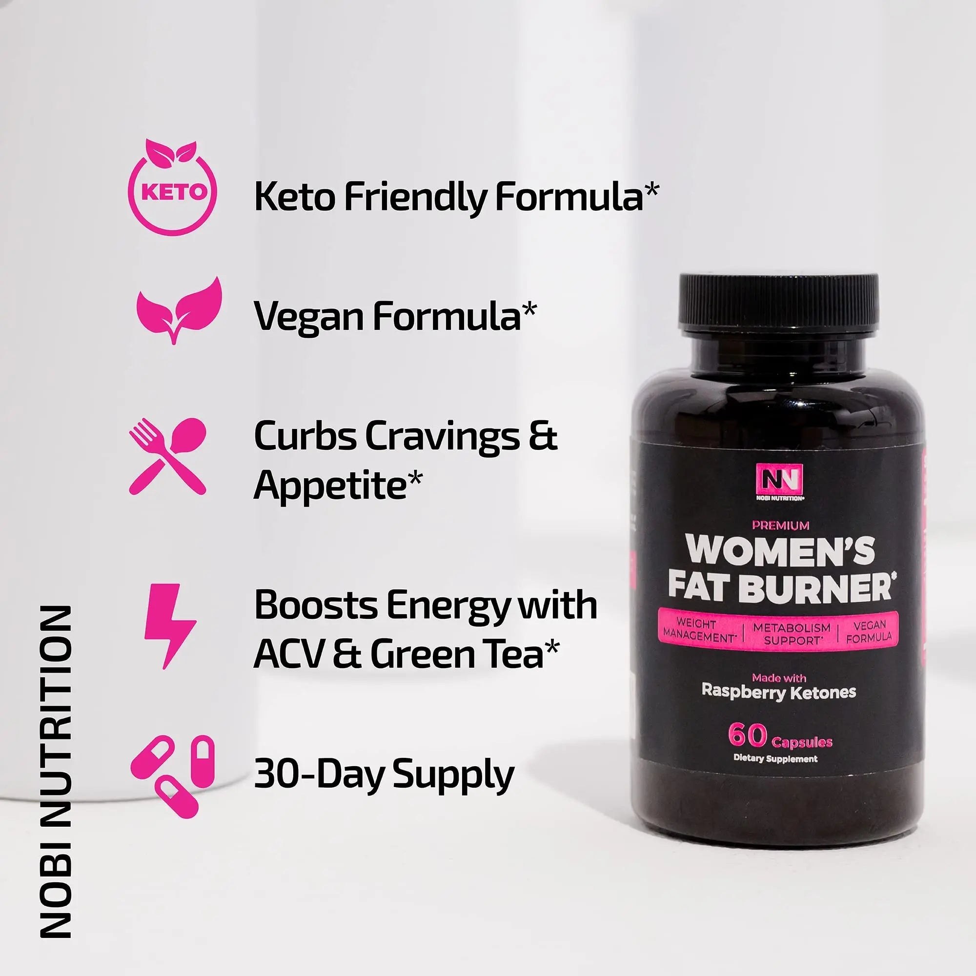 Fat Burner For Women | Metabolism Booster & Weight Loss Support Supplement Nobi Nutrition Au supplements