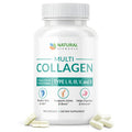 Multi Collagen 180 Protein Capsules - Type I, II, III, V, X Collagen Pills - Proprietary Blend of Eggshell, Chicken, Wild Fish & Grass-Fed