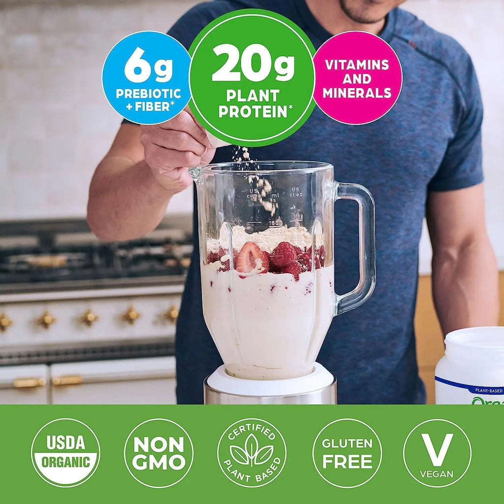 Orgain Organic Vegan Meal Replacement Protein Powder, Vanilla Bean - 20g Plant Based Protein Orgain Au supplements
