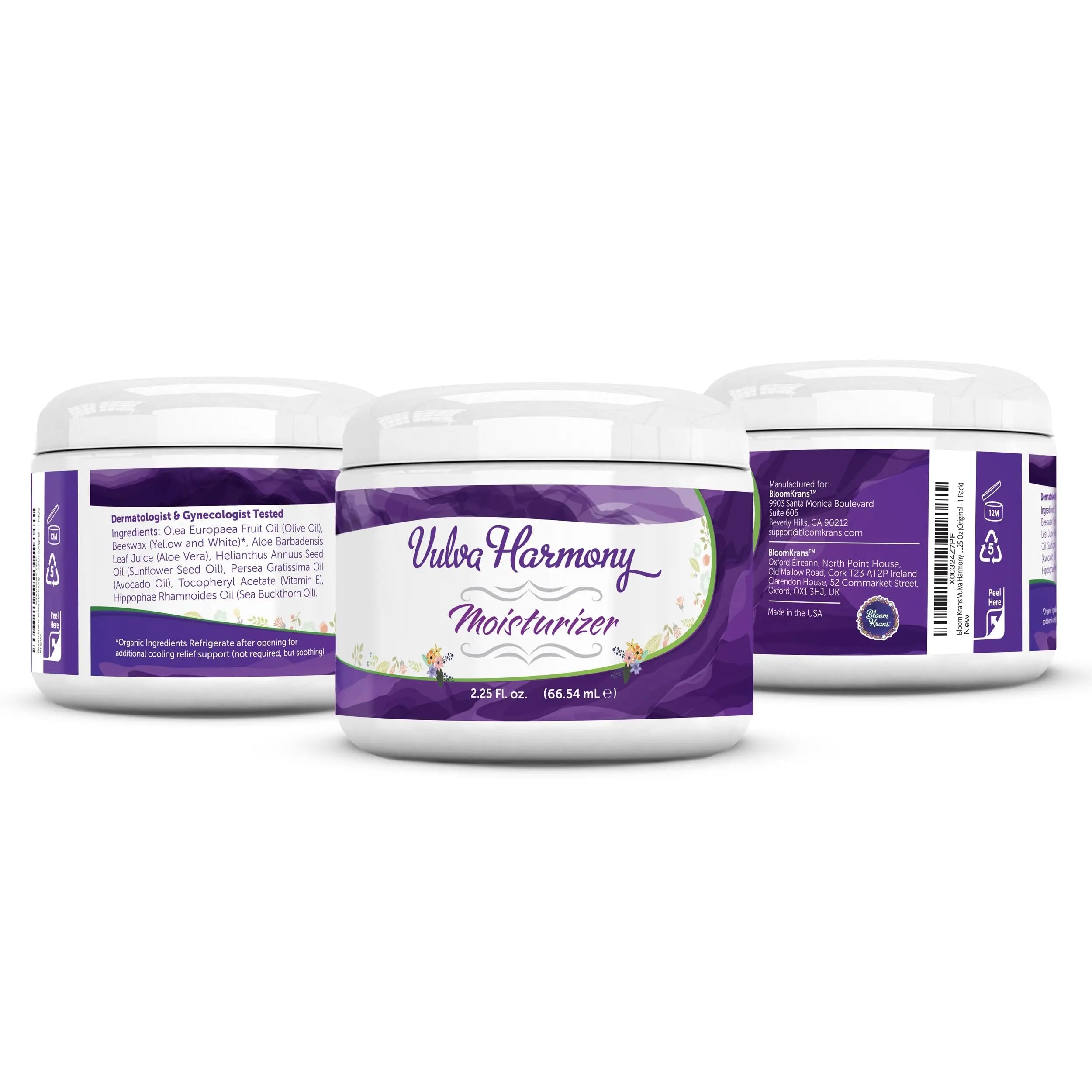 Bloom Krans Vulva Harmony Moisturizer - Vaginal Moisturizer for Women | Dryness, Vaginitis, Itch Relief Bloom Krans Au supplements