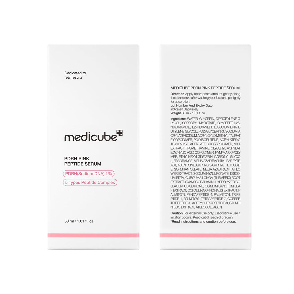 medicube PDRN Pink Peptide Serum with Salmon DNA | Pink Glow Serum with Peptides