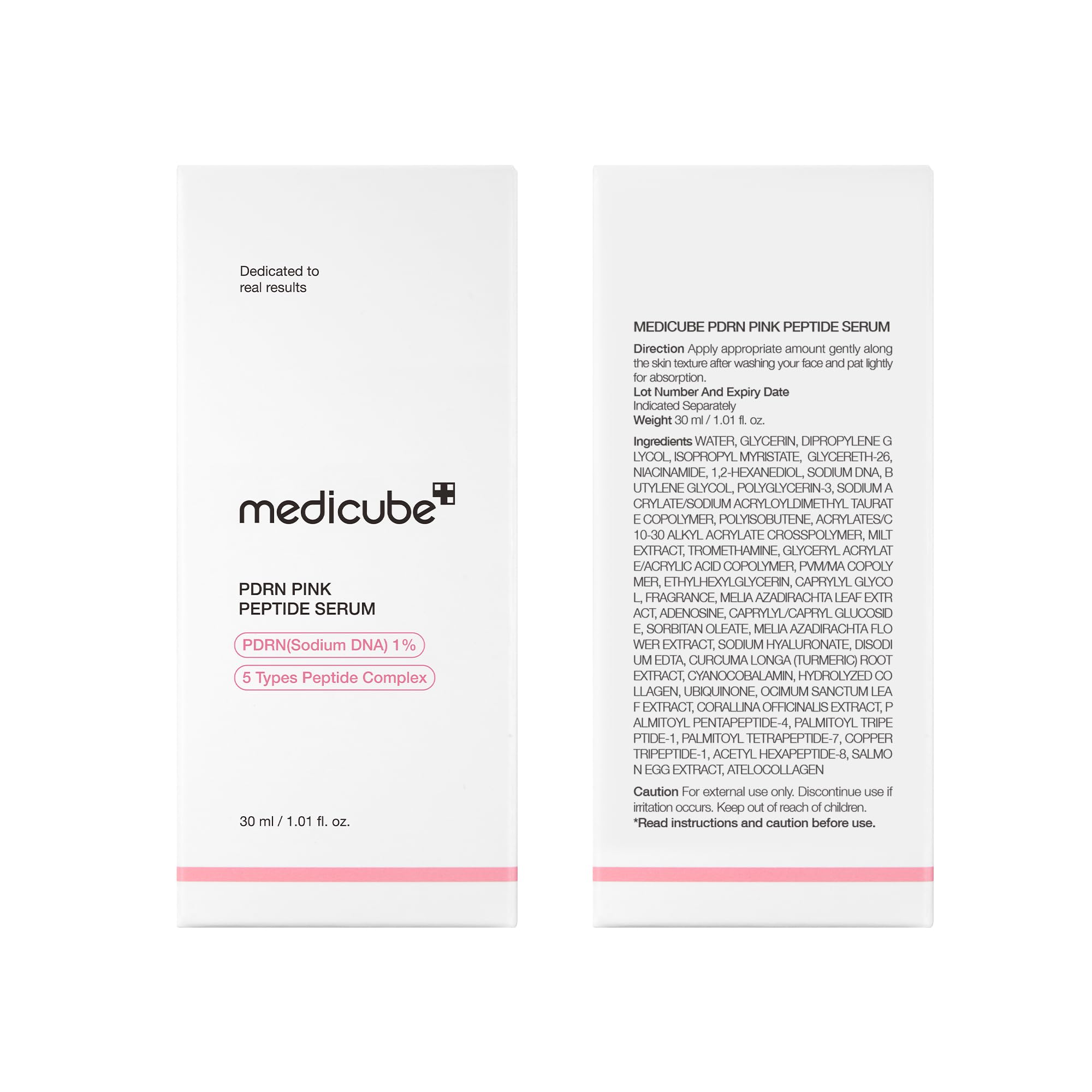 medicube PDRN Pink Peptide Serum with Salmon DNA | Pink Glow Serum with Peptides
