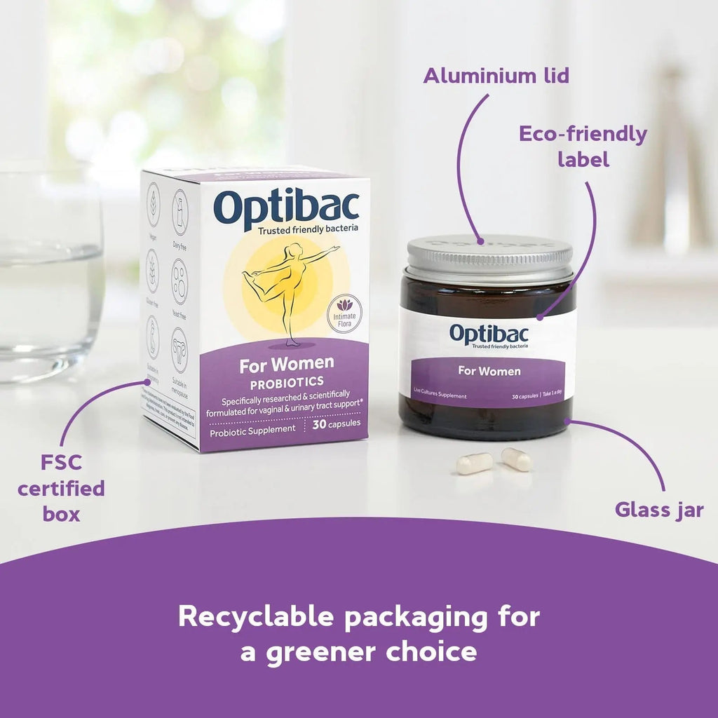 Optibac Probiotics for Women - Vegan Probiotic to Support Vagina Flora and Urinary Tract Health - 14 Capsules Optibac Probiotics Au supplements