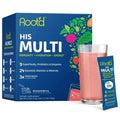 Root'd Multivitamin Powder with 3X Electrolytes for Men - 24 Vitamins & Minerals, 3X Electrolytes, 9 Organic Superfoods, Probiotics & Enzymes Root'd Au supplements