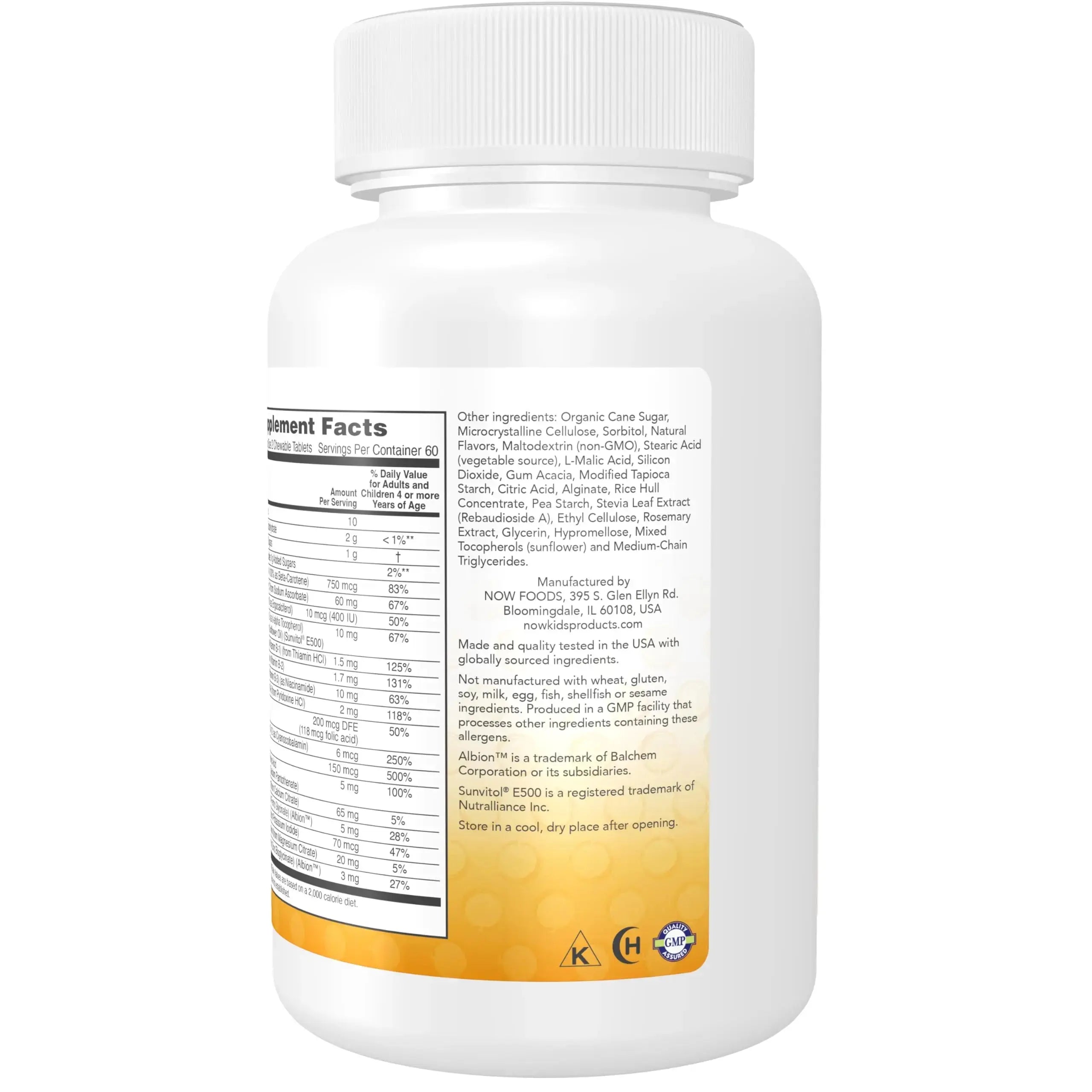 NOW Kids Supplements, Kid Vits Multivitamin, Berry Lemonade Flavor, 120 Chewable Tablets NOW Foods Au supplements