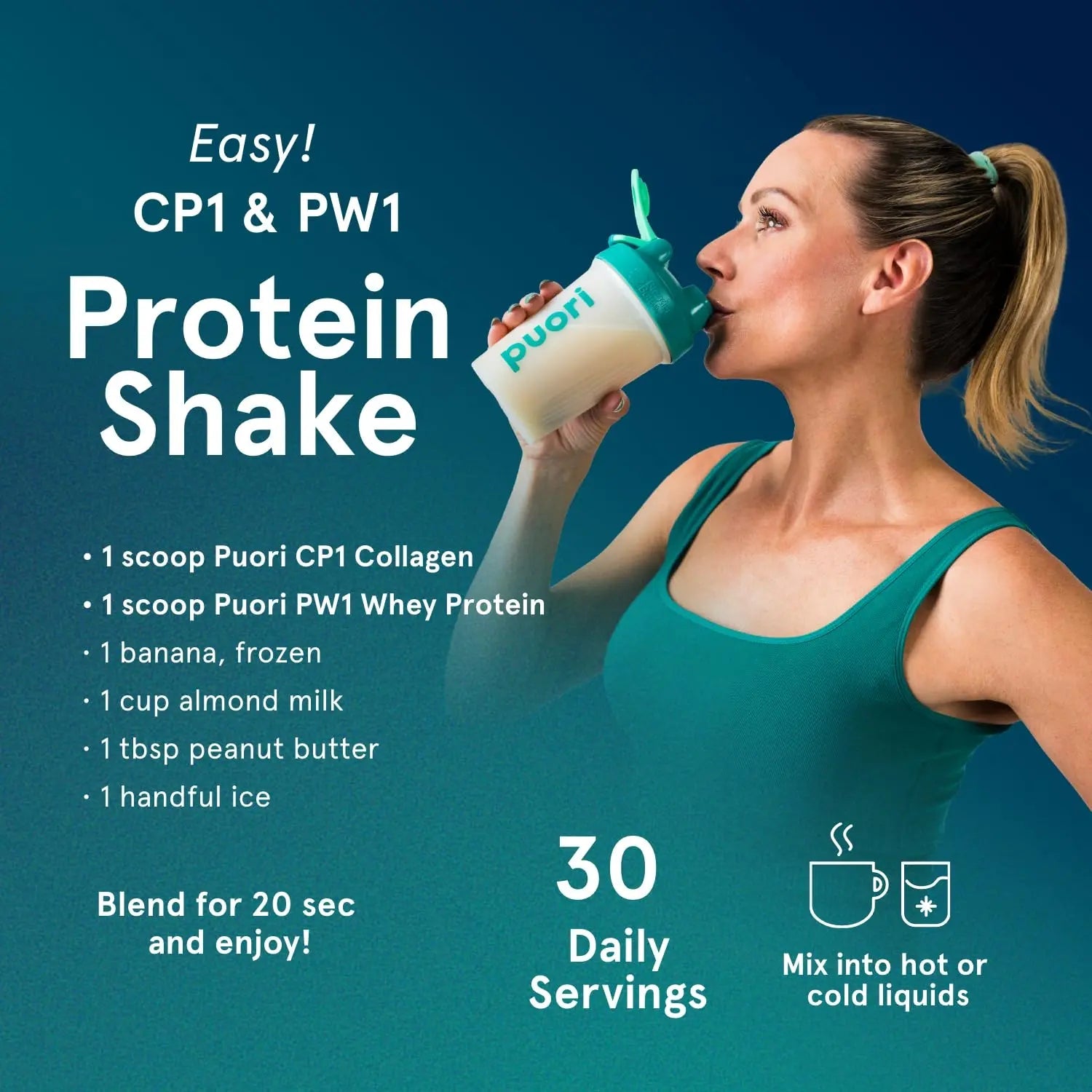Puori CP1 Pure Collagen Hydrolysed Peptides 300g (30 Servings) Puori Au supplements