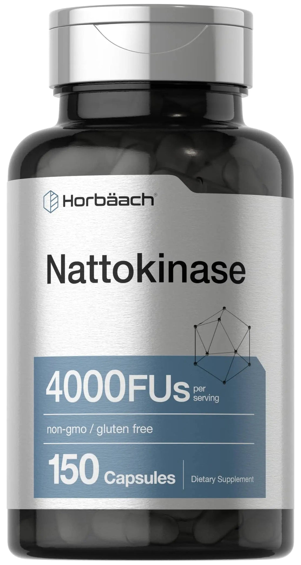 Nattokinase Supplement 4000 FU | 150 Capsules | Non-GMO, Gluten Free | by Horbaach Horbäach Au supplements