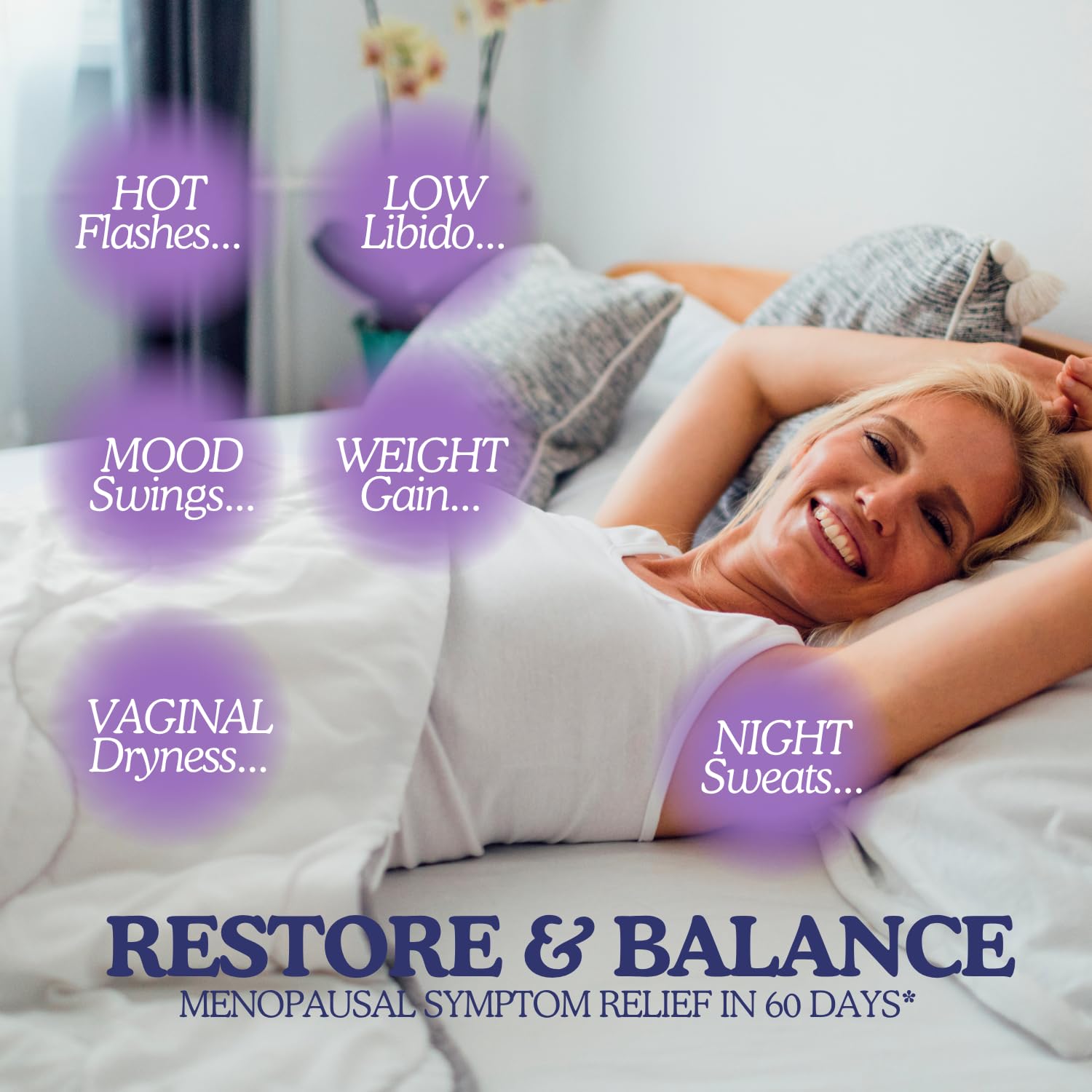 11-in-1 Hormonal Balance, Relief for Menopause Symptoms, Helps Reduce Hot Flashes, Night Sweats, and Mood Swings, Clinically Proven Ingredients, Natural PMS Support, Made in USA, 3rd Party-Tested HERBAL HOT Au supplements