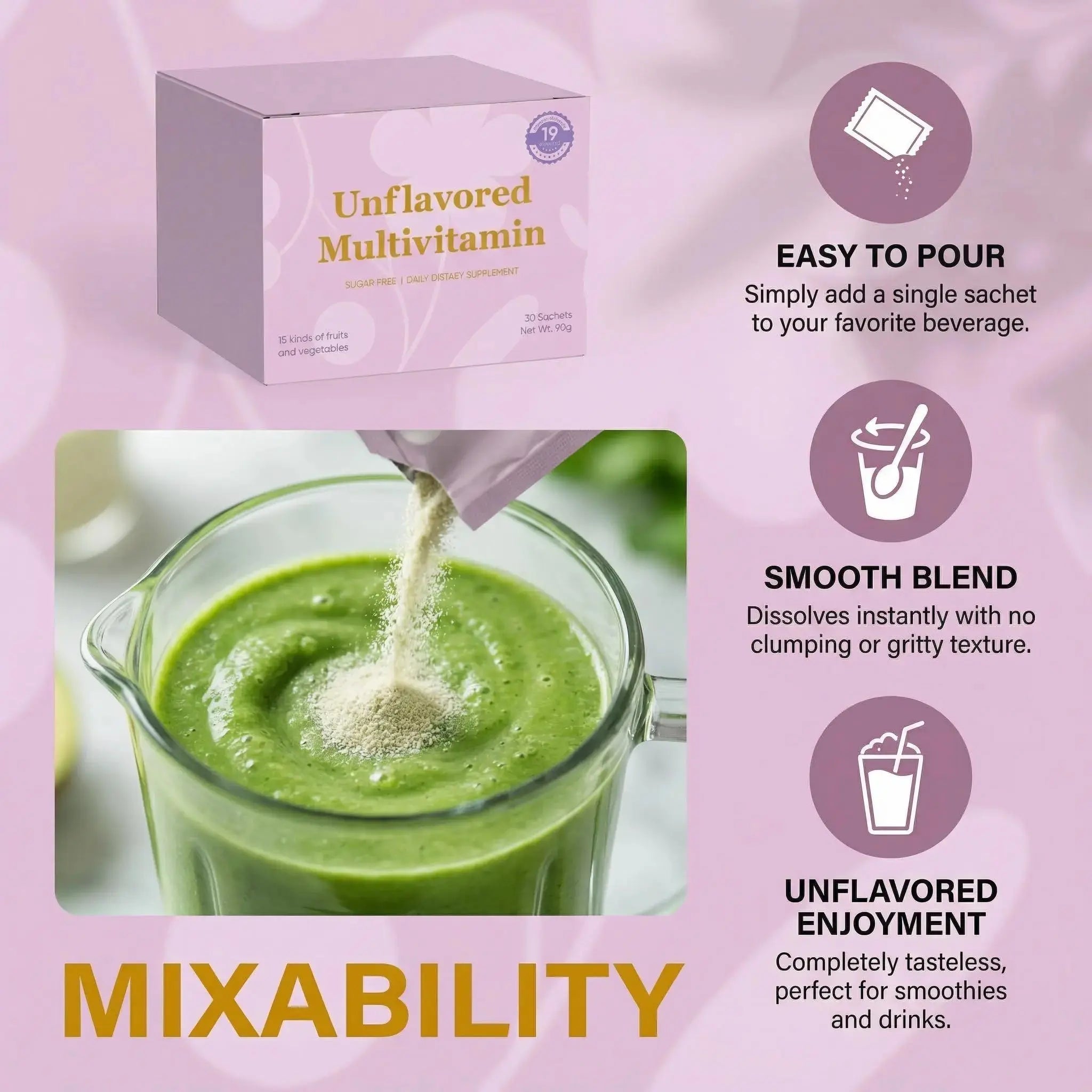 Unflavored Vitamin Powder, Multivitamin Powder Supplement with 19 Vitamins & Minerals + 15 Fruit & Veggie Blend, Supports Healthy Growth PRCYZO Au supplements