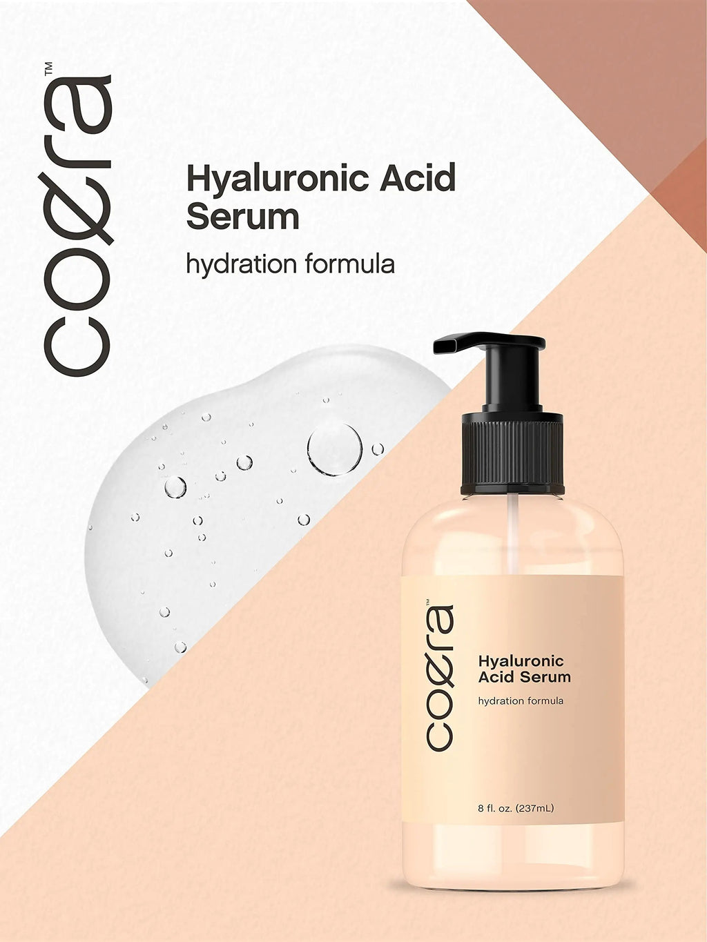 Hyaluronic Acid Serum for Face & Skin | 8 oz | Paraben & SLS Free Moisturizer | Packaging Coera Au supplements