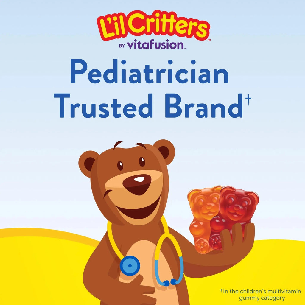 L’il Critters Gummy Vites Daily Gummy Multivitamin for Kids, Vitamin C, D3 for Immune Support Cherry, Strawberry, Orange Lil Critters Au supplements