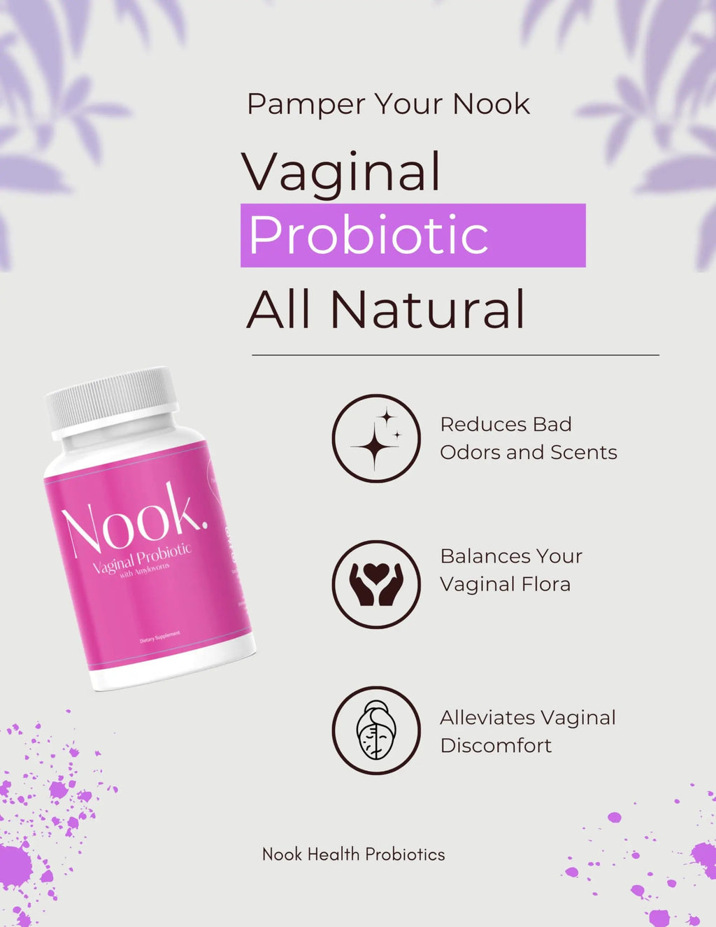 Nook Vaginal Probiotics for Women - pH Balance & Odor Control Feminine Health Supplements Nook Au supplements