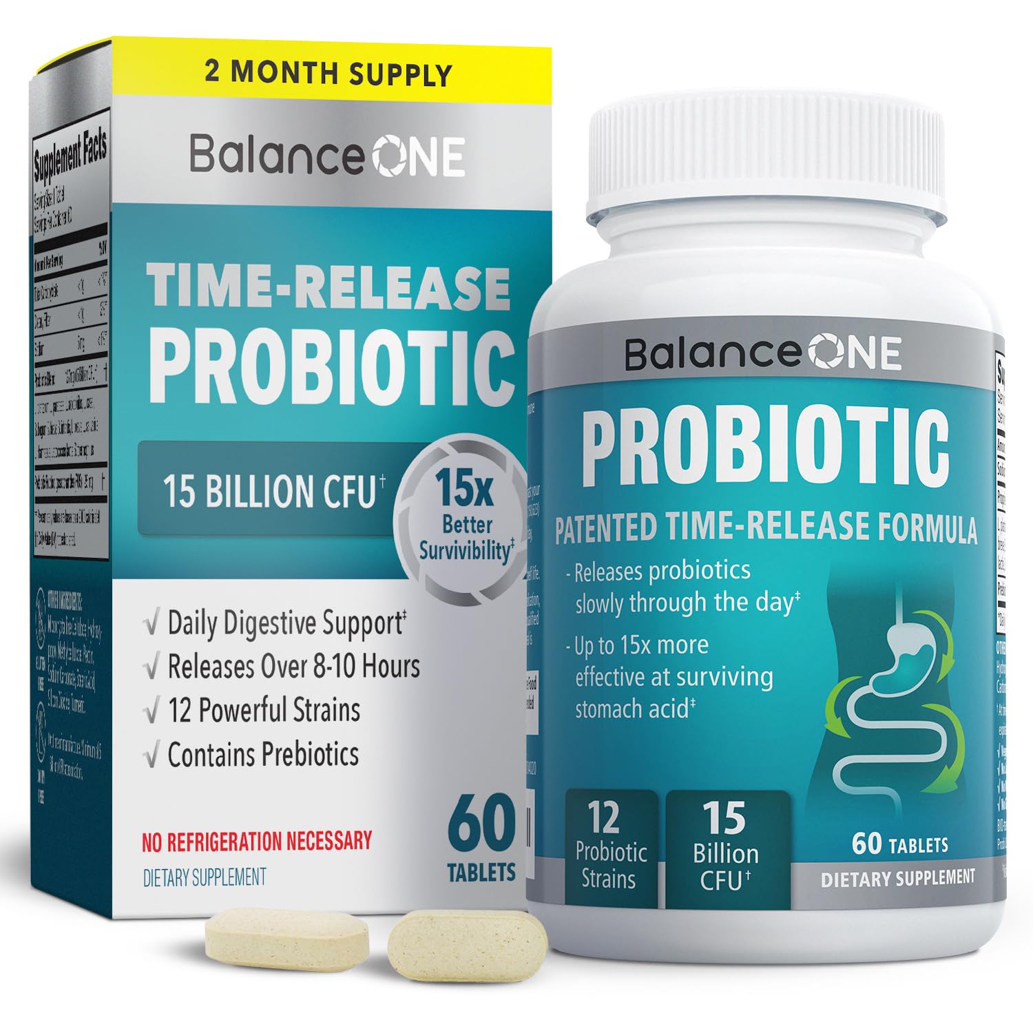 Balance ONE 2-Month Complete Digestive Support Bundle – Intestinal Barrier & Microbiome Kit – Includes 2X RevivaGut Powder & 1x Daily Probiotic (3 Pieces) Balance ONE Au supplements