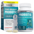 Balance ONE Time Release Probiotic – 15 Billion CFU – 12 Strains Including L. Plantarum – 15x More Survival Than Capsules – Bloating & Gas Relief – Gut & Digestive Health for Women & Men – 60 Tablets Balance ONE Au supplements