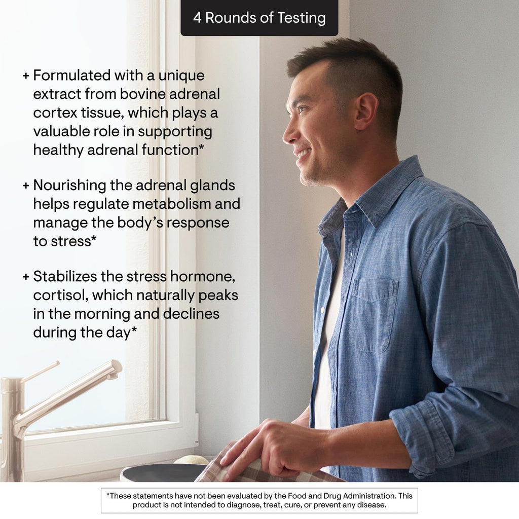 THORNE - Adrenal Cortex - Supplement for Cortisol Management - Supports Healthy Adrenal Gland Function, Stress Management, Immune System, Fatigue & Metabolism