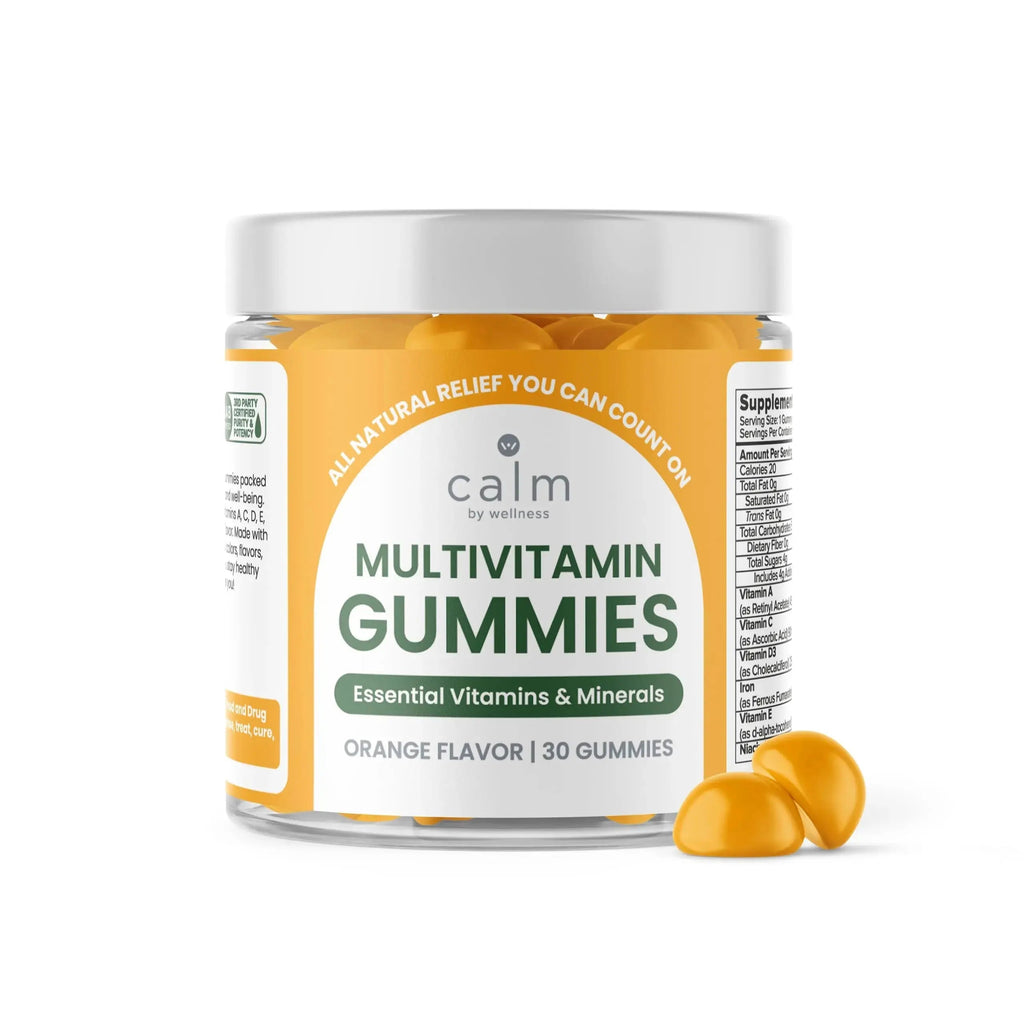 Calm by Wellness Multivitamin Gummies - All Natural Vegan Adult Multivitamin Gummy - Packed with Antioxidant Vitamins C & E, B12, B6 Calm by Wellness Au supplements