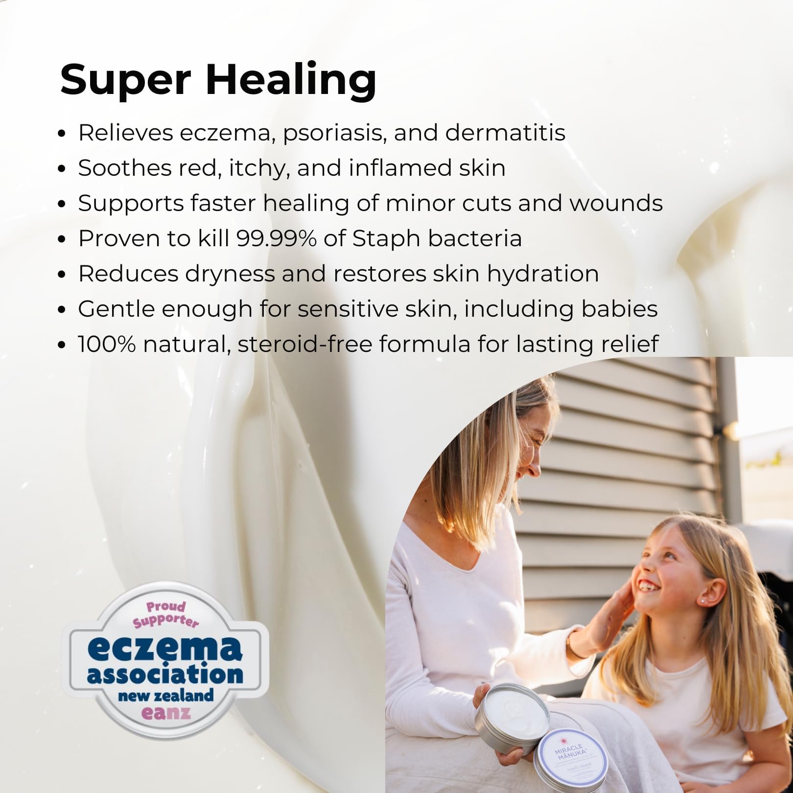 Sven's Island Miracle Manuka Cream 250g | Lightweight Daily Moisturiser with Manuka Leaf Oil | Hydrating Cream for Dry & Sensitive Skin | Face & Body Moisturizer | Made in New Zealand Sven's Island Natural Remedies Au supplements
