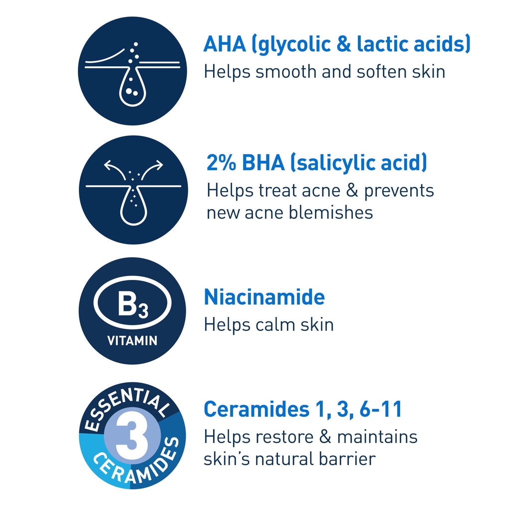CeraVe Acne Control Gel, 2% Salicylic Acid Treatment With Glycolic Acid + Lactic Acids