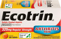Ecotrin Regular Strength Safety Coated Aspirin | Arthritis Pain | 300 Tablets (2 Pack) Ecotrin Au supplements