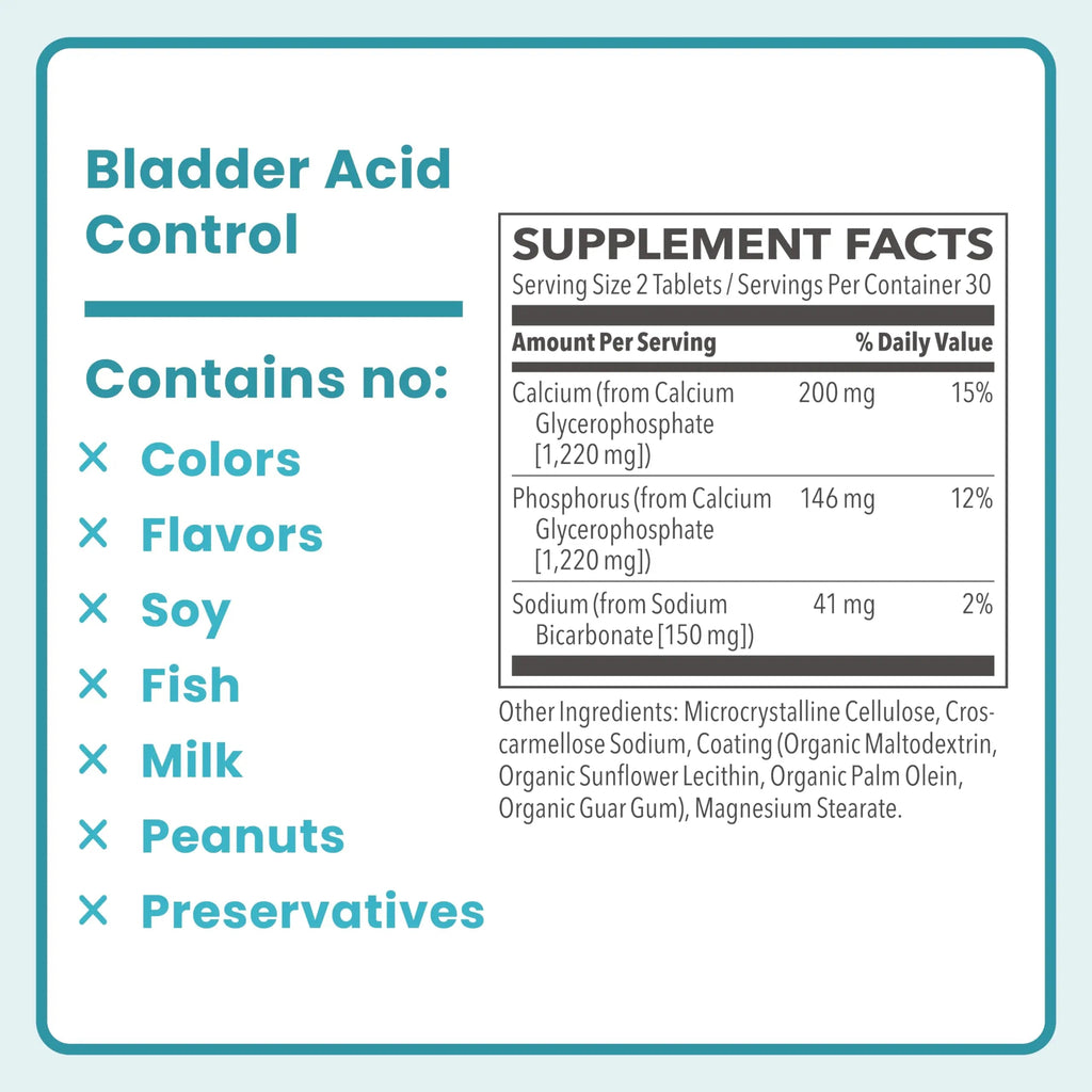 LifeSeasons Femetry Bladder Acid Control - Support for Interstitial Cystitis - Reduce Urine Acidity in The Bladder - Eases Flares Caused by Eating or Drinking Acidic Foods - 60 Tablets LifeSeasons Au supplements