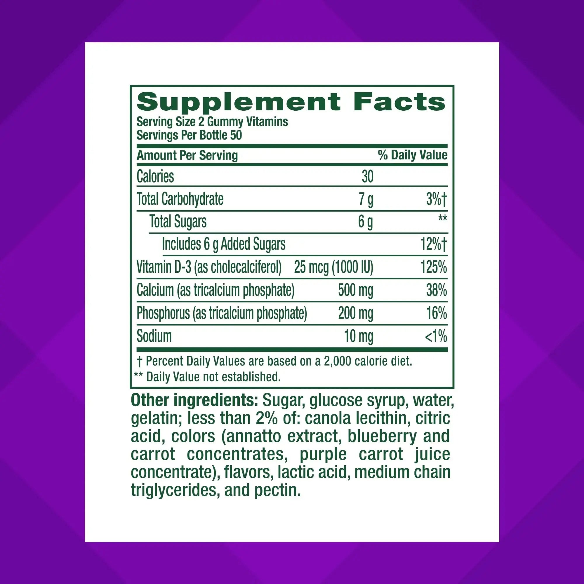 vitafusion Chewable Calcium Gummy Vitamins for Bone and Teeth Support, Calcium Gummies, Fruit and Cream Flavor, 100 Count, 50 Day Supply Vitafusion Au supplements