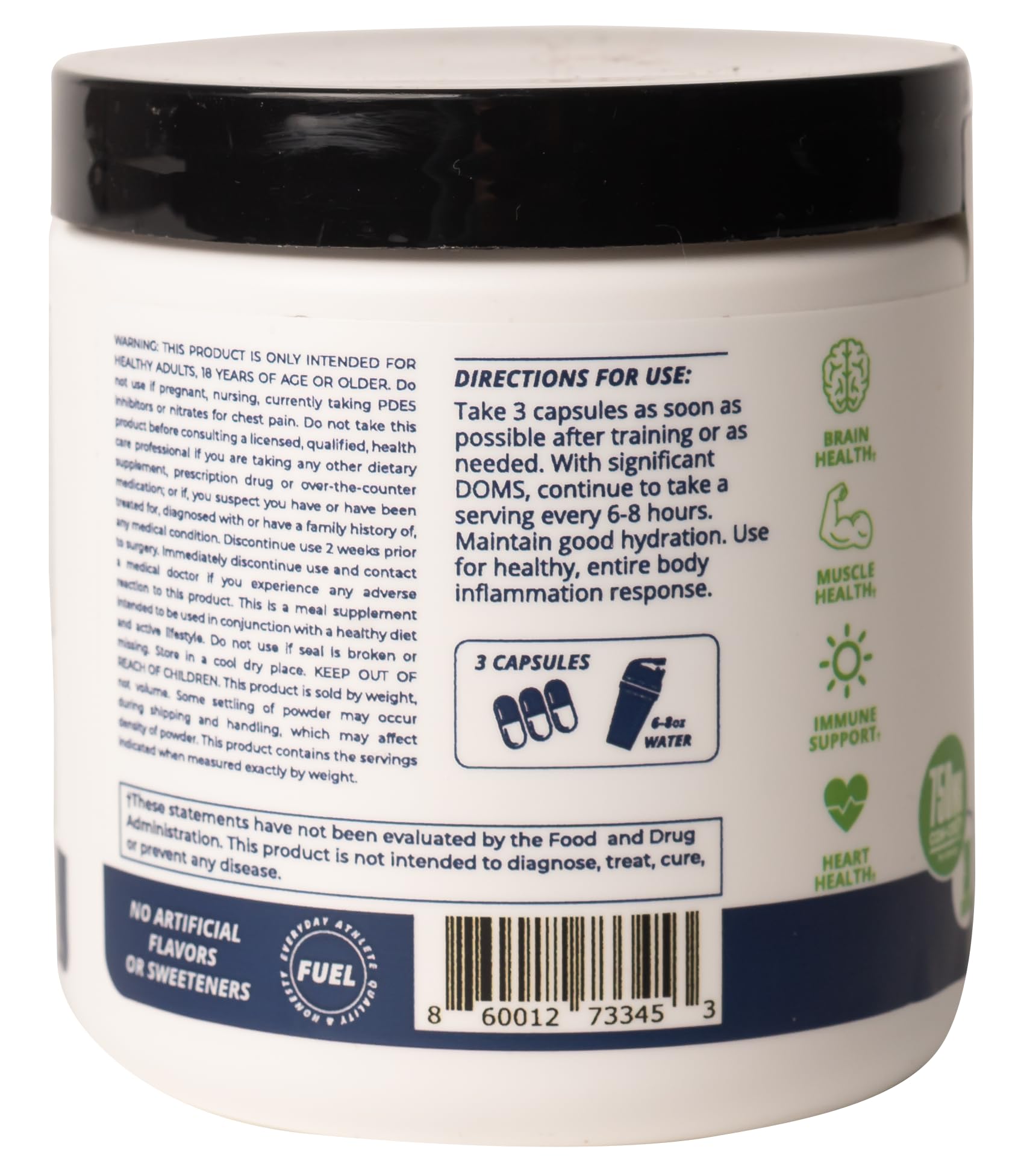 CREATINE HCl + Recovery Capsules for Men and Women, Muscle & Brain Health, Cognitive Function, Immune Support - 90 Vegetable Capsules POWER PLAY FUEL Au supplements