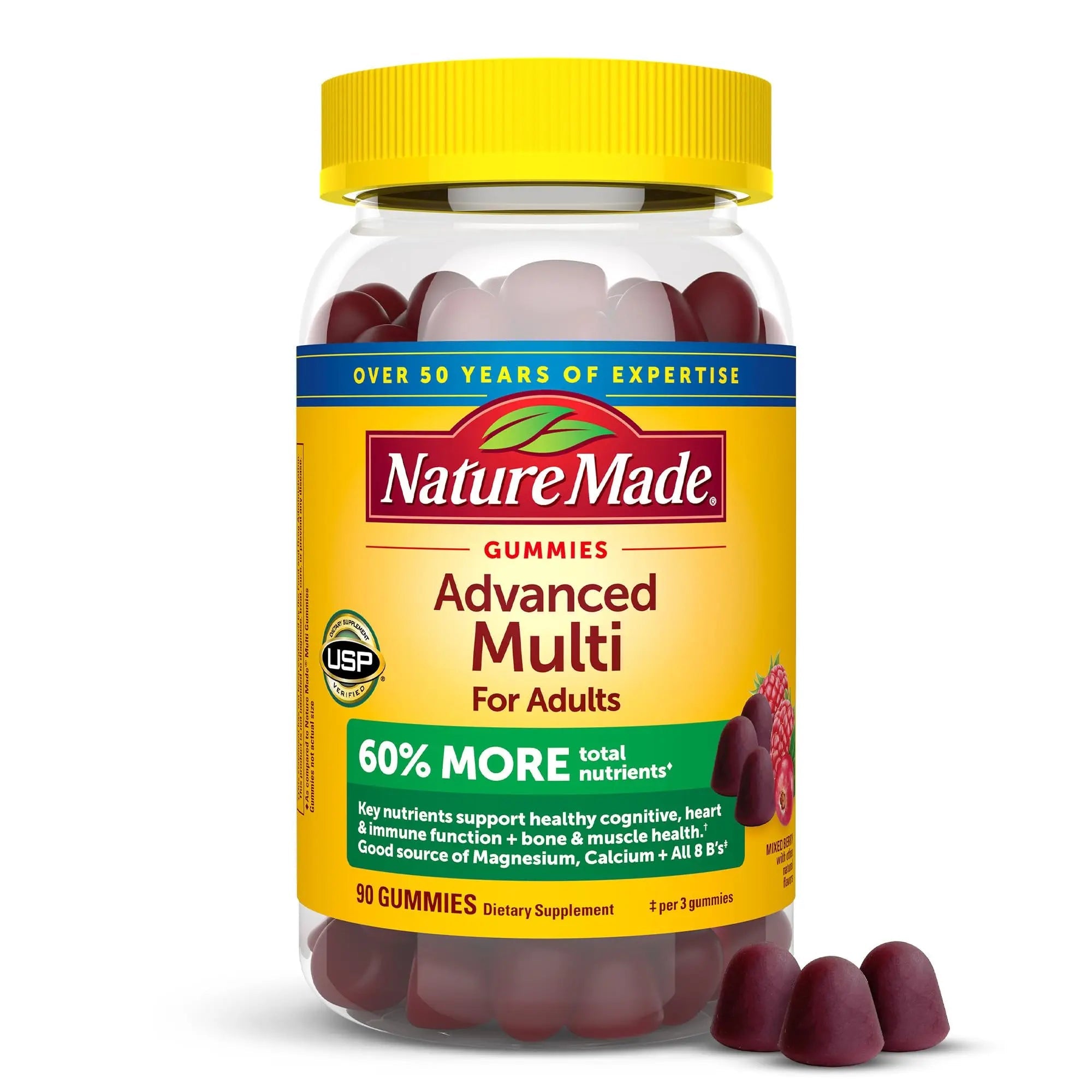 Nature Made Advanced Multivitamin Gummies for Adults, Women's and Men's Multivitamin Gummies with Magnesium Citrate Nature Made Au supplements