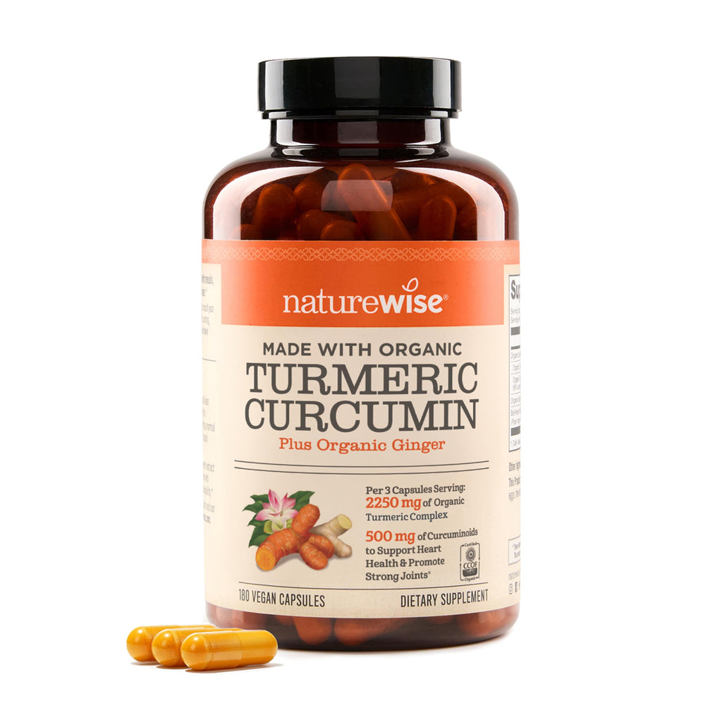 NatureWise Curcumin Turmeric 2250mg - 95% Curcuminoids & BioPerine Black Pepper Extract for Advanced Absorption - Daily Joint and Immune Health Support