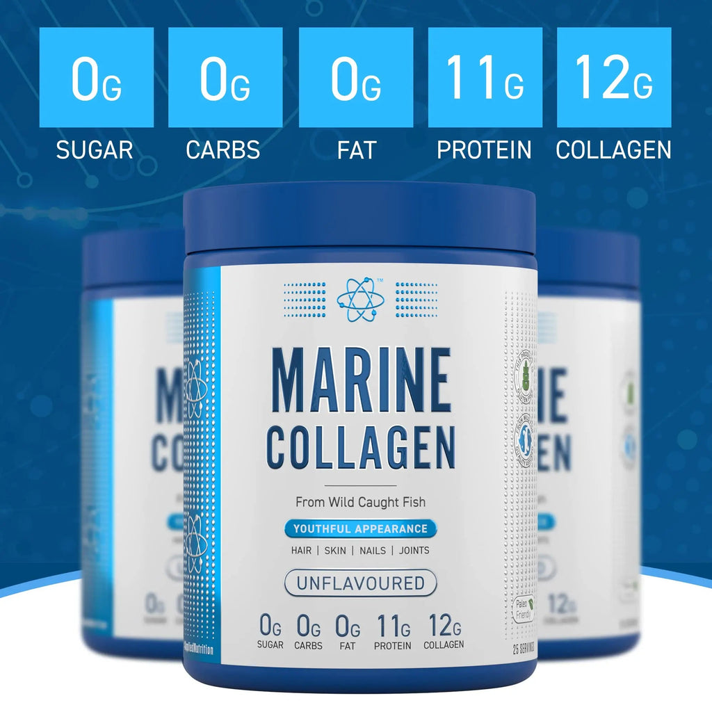Applied Nutrition Marine Collagen Powder - Hydrolysed Collagen Protein, Healthy Skin, Hair, Nails Applied Nutrition Au supplements