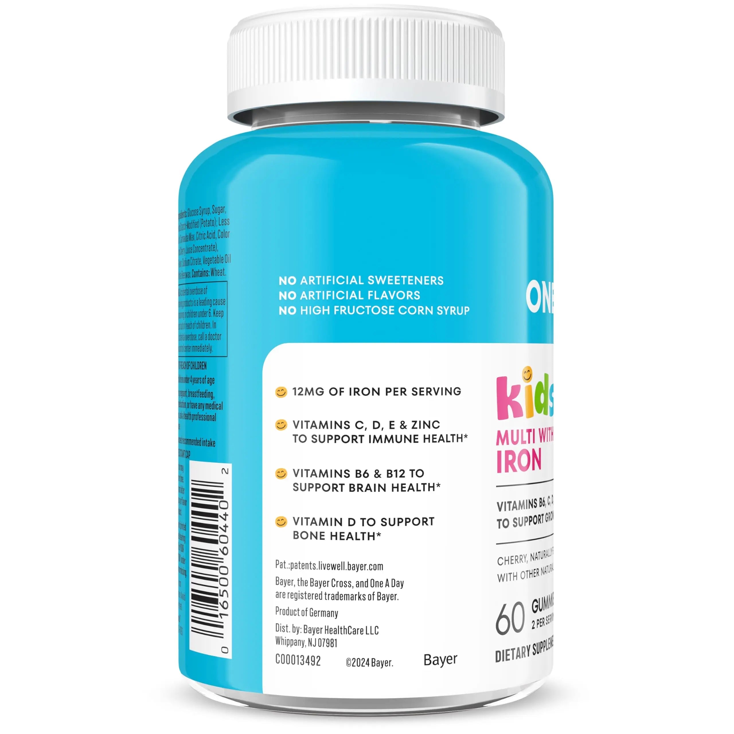 One A Day Kids Multivitamin with Iron Gummy, Vitamin D, Vitamin C, E, Zinc for Immune Support, Gummy Vitamins, Kids Multivitamin Gummies with Iron ONE A DAY Au supplements