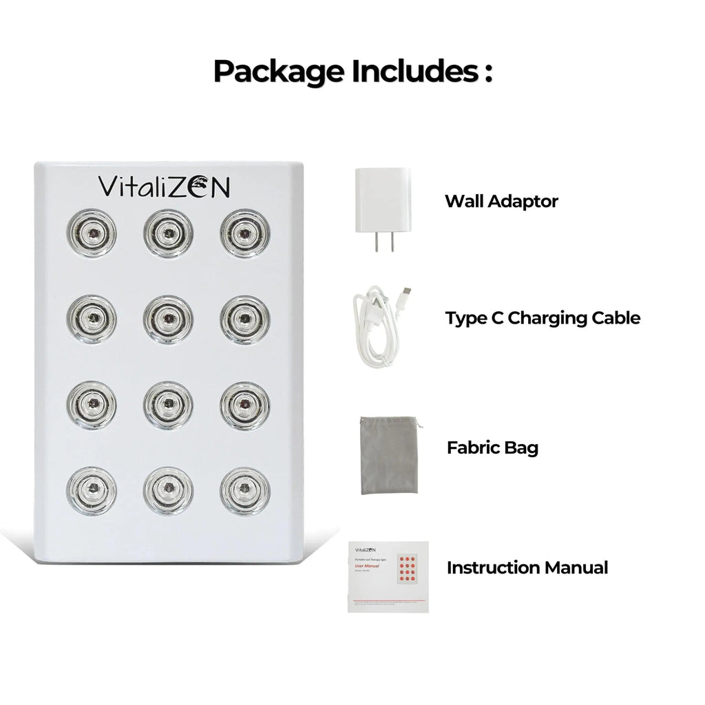 VitaliZEN Cosmo 60 Watt, Rechargeable Red & Near-Infrared Light Therapy Device. 660nm & 850nm VitaliZEN Au supplements
