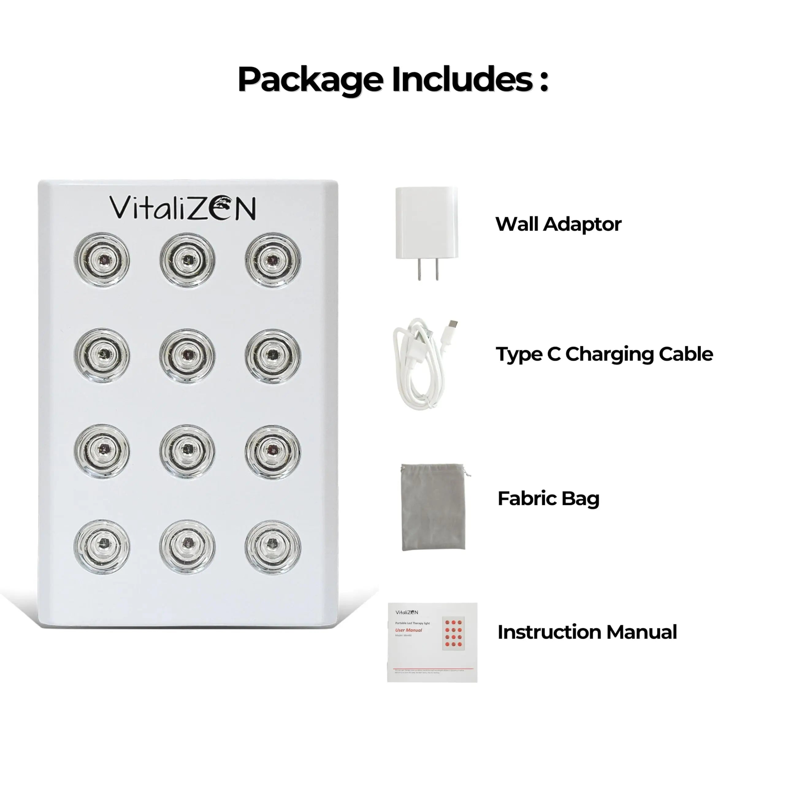 VitaliZEN Cosmo 60 Watt, Rechargeable Red & Near-Infrared Light Therapy Device. 660nm & 850nm VitaliZEN Au supplements