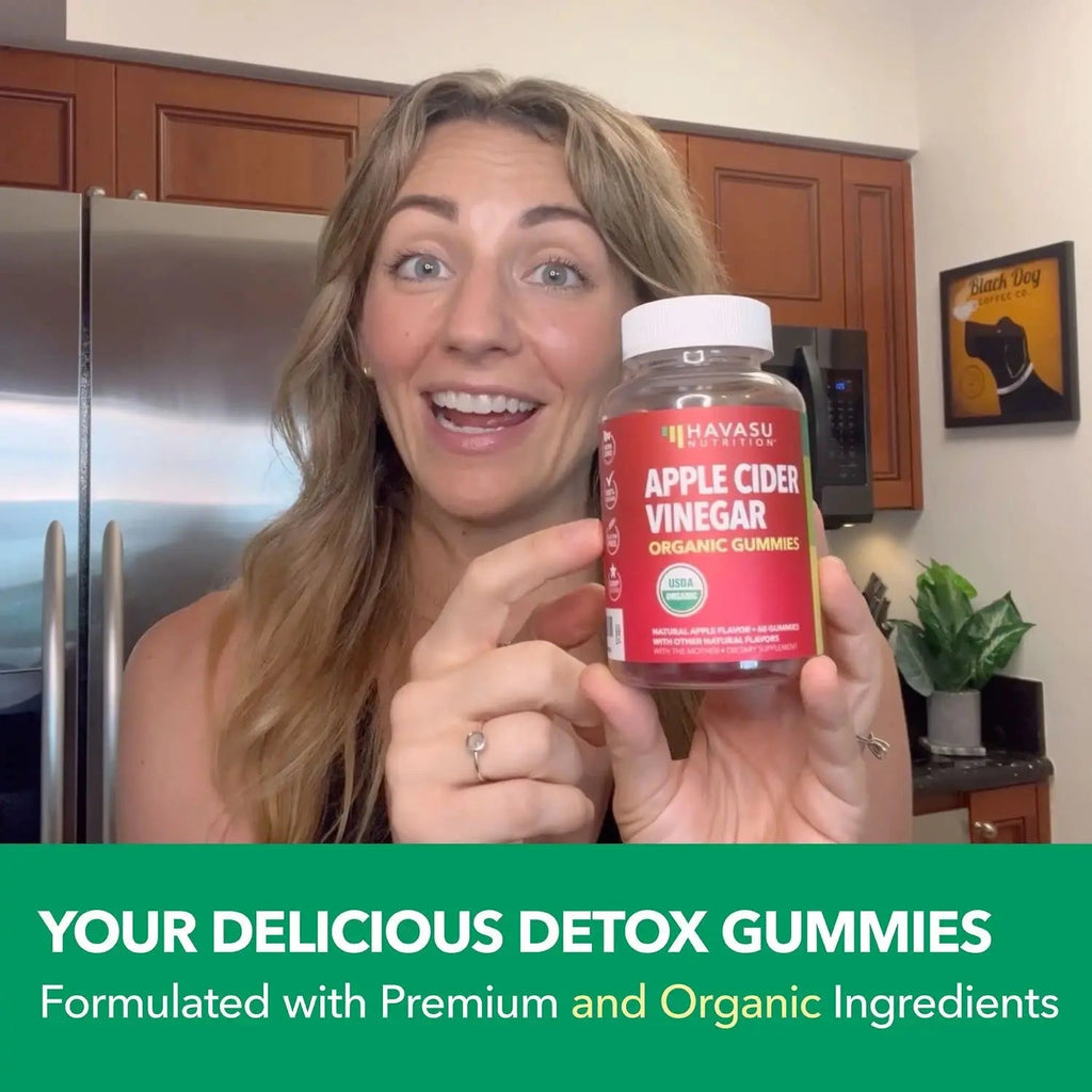 Organic Apple Cider Vinegar Gummies Detox | The Mother Enzyme | ACV Gummy HAVASU NUTRITION Au supplements