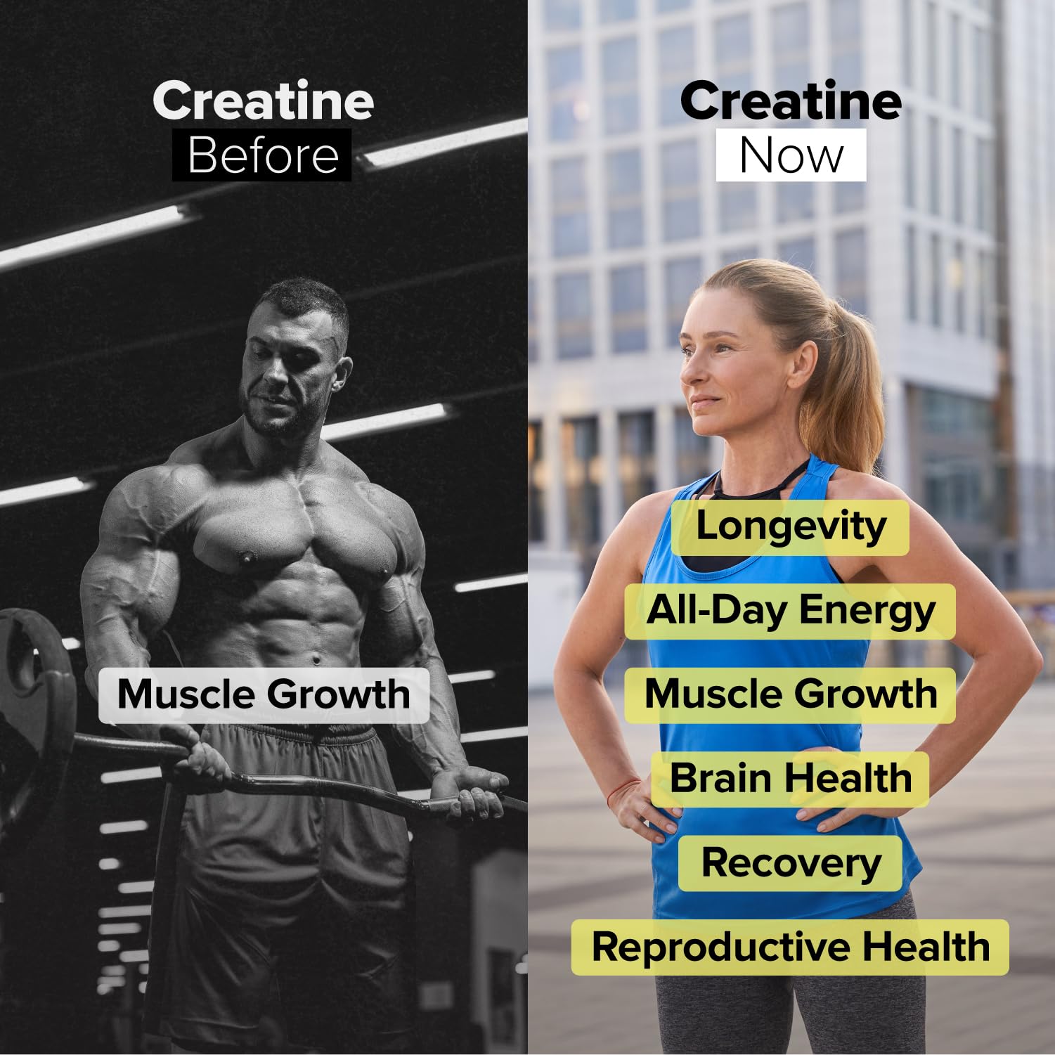 Complement Creatine Monohydrate Micronized Powder for Women and Men (5g, 60 Servings) Pre Workout, Post Workout, Muscle Recovery, Brain Health, Longevity- Vegan, Unflavored Complement Au supplements