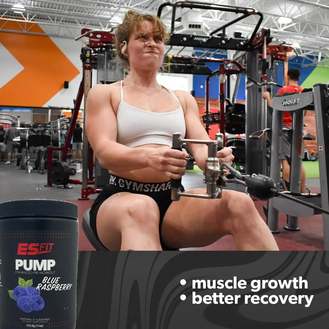 ES FiT Pump Pre-Workout | 14.8oz - 30 Servings | Pre-Workout Supplement | Increase ES FiT Au supplements
