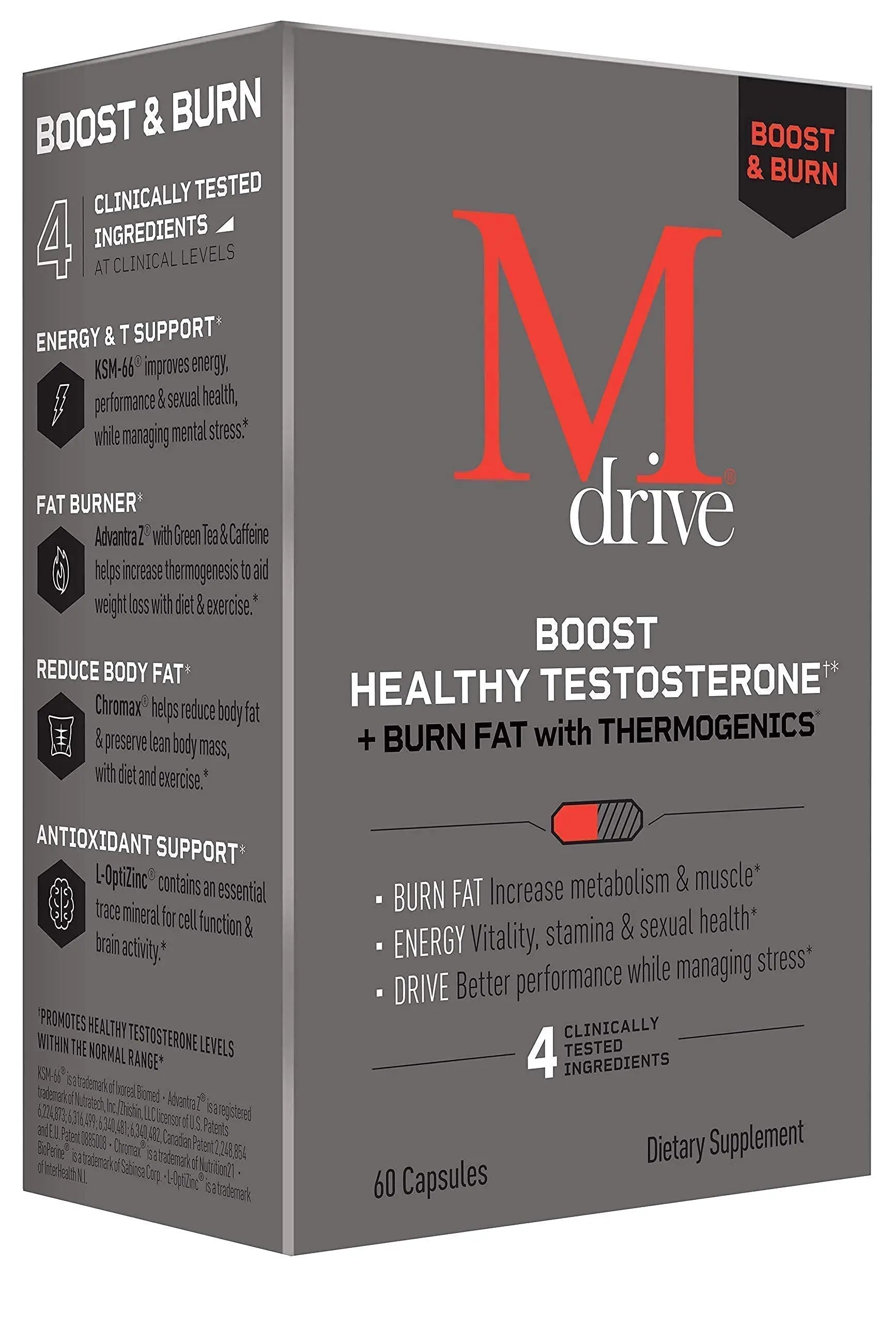 Mdrive Boost & Burn for Men Start Everyday Nutrition & Protein Powder - Natural Energy Mdrive Au supplements