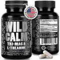 Wild Foods Tri-Mag & L-Theanine – Triple Magnesium Complex for Sleep w/L Theanine – Magnesium Glycinate, Malate, Taurate – 100% Natural – 60 Capsules Wild Foods Au supplements