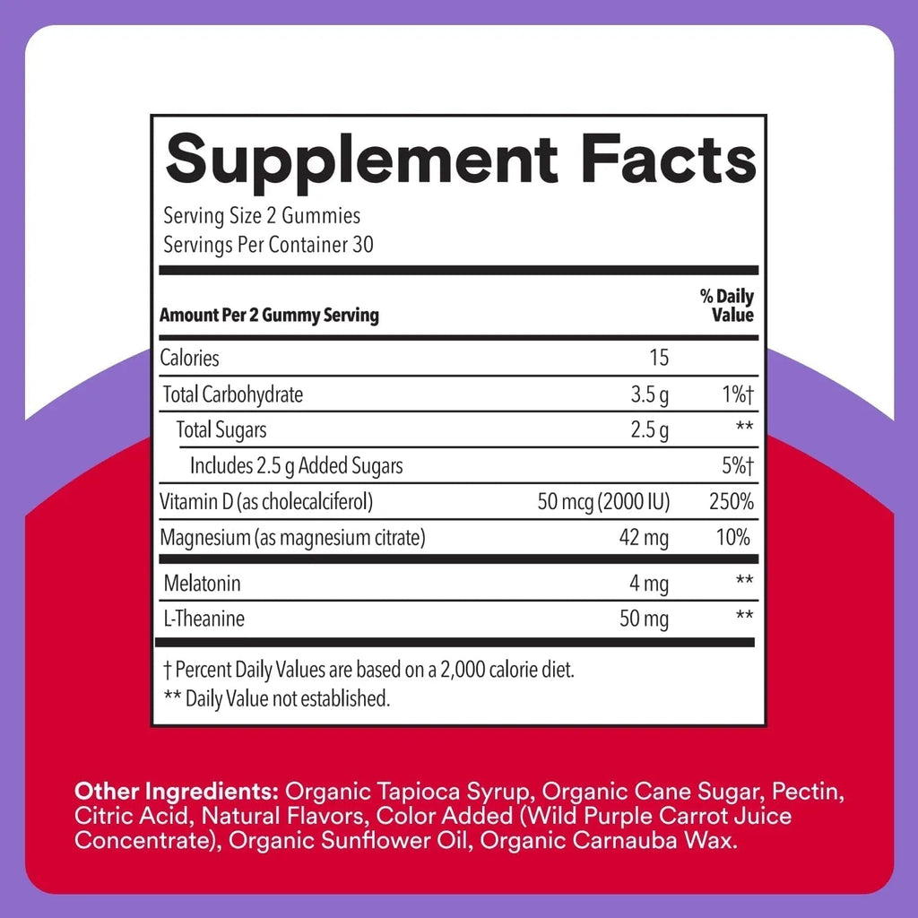 SmartyPants Adult Sleep Gummies with Melatonin: Magnesium & L-Theanine, Drug-Free, Non-Habit Forming Sleep Aid SmartyPants Au supplements