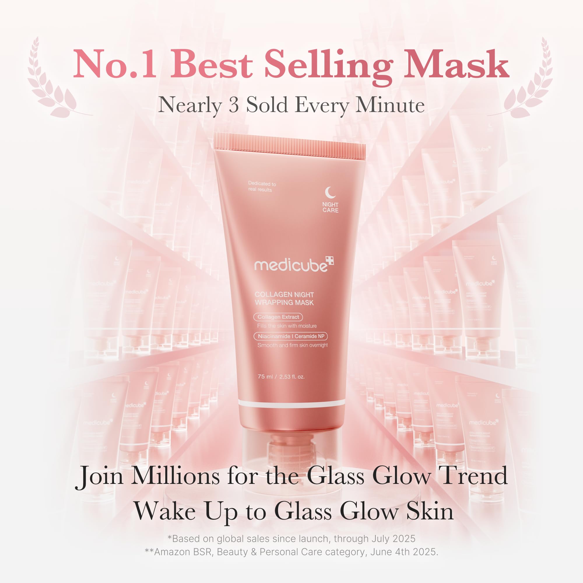 medicube Wrapping Mask Collagen Overnight Peel Off Facial Mask | Elasticity & Hydration Care, Reduces Sagging & Dullness