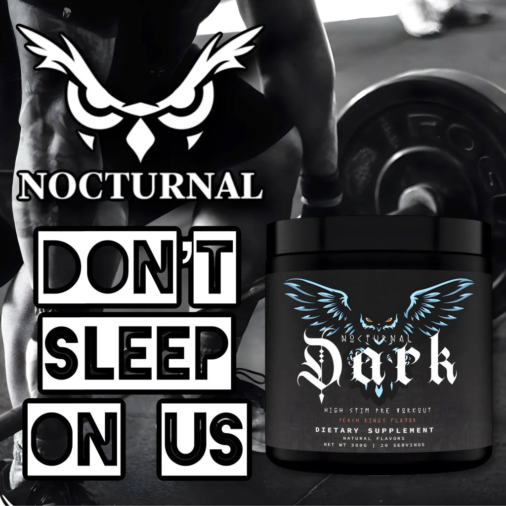 Nocturnal Labz Dark High Stim Pre Workout Powder | Potent Pre-workout Formula for Men Nocturnal Au supplements
