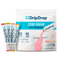 DripDrop Sugar Free Hydration Packets - Zero Classic Variety Pack - Single Serve Electrolytes Powder Drink Mix - Lemon Lime, Watermelon, Peach, Passion Fruit