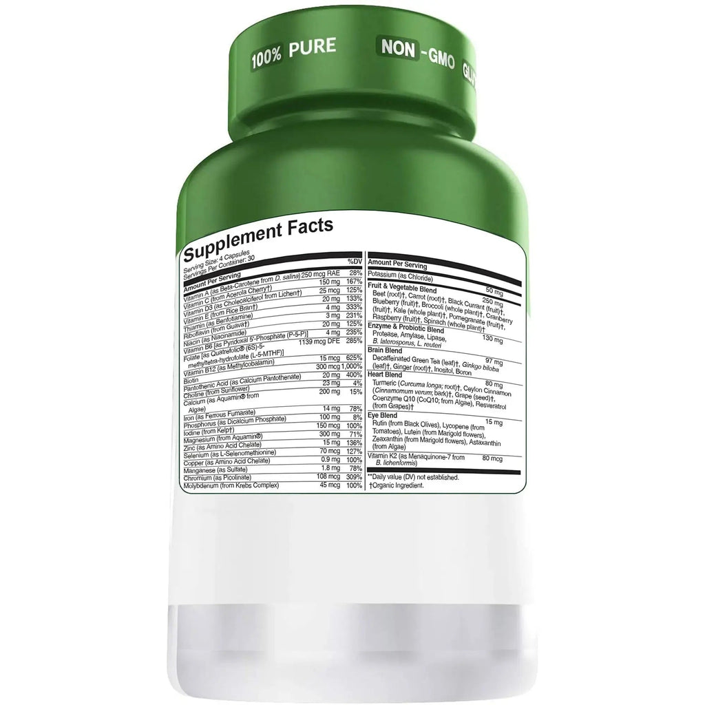 Herbtonics Whole Food Multivitamin for Men & Women – Vegan Multivitamin with Real Fruits & Veggies, Probiotics, CoQ10 Herbtonics Au supplements