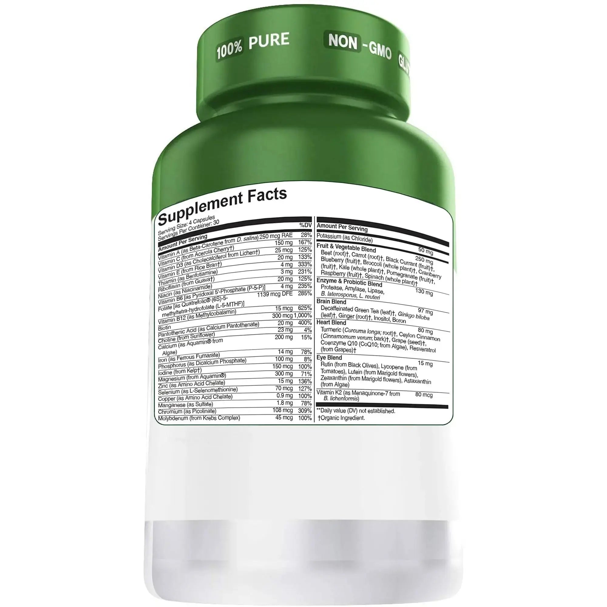 Herbtonics Whole Food Multivitamin for Men & Women – Vegan Multivitamin with Real Fruits & Veggies, Probiotics, CoQ10 Herbtonics Au supplements