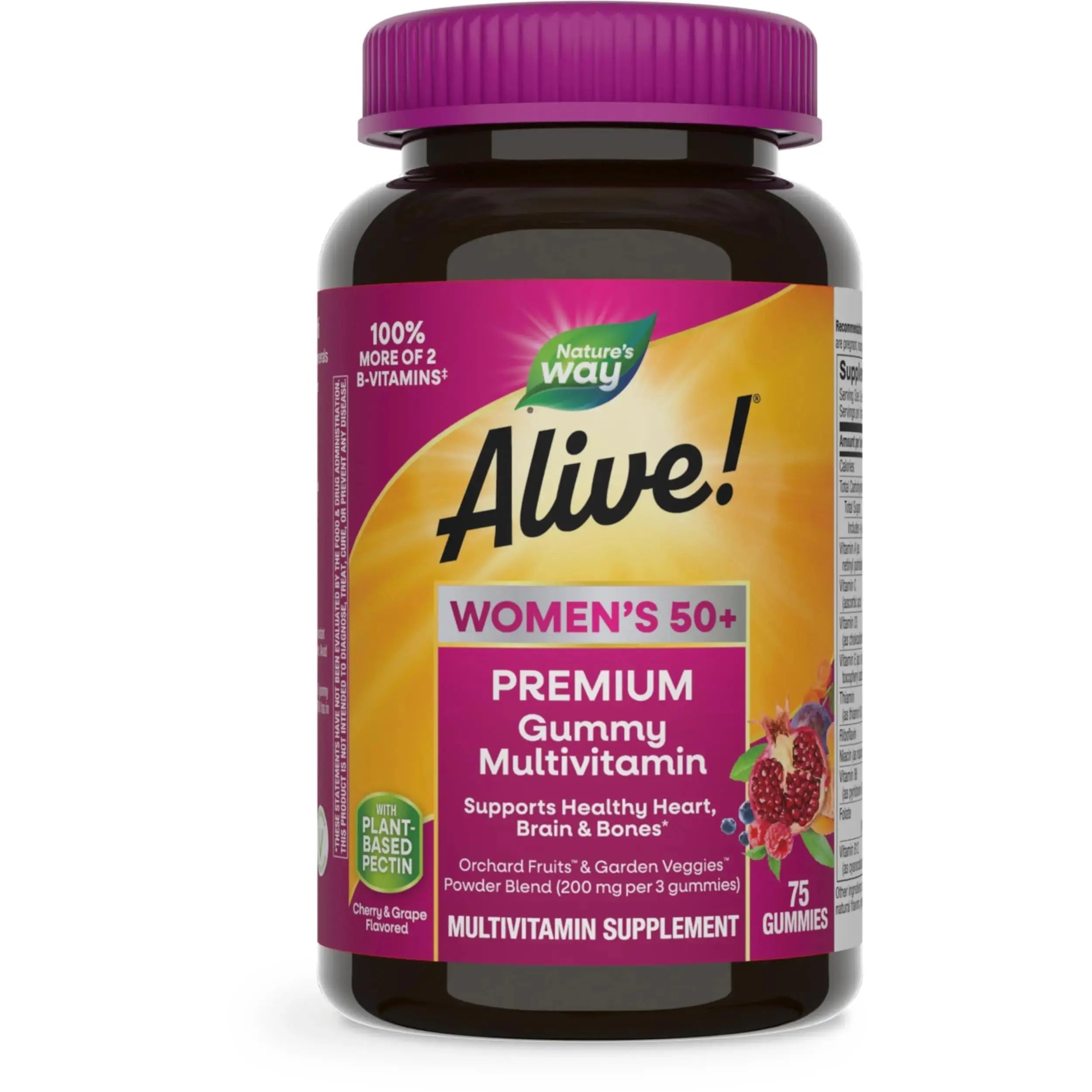 Nature’s Way Alive! Women’s 50+ Premium Gummy Multivitamin, Supports Healthy Heart, Brain & Bones*, B-Vitamins Nature's Way Au supplements