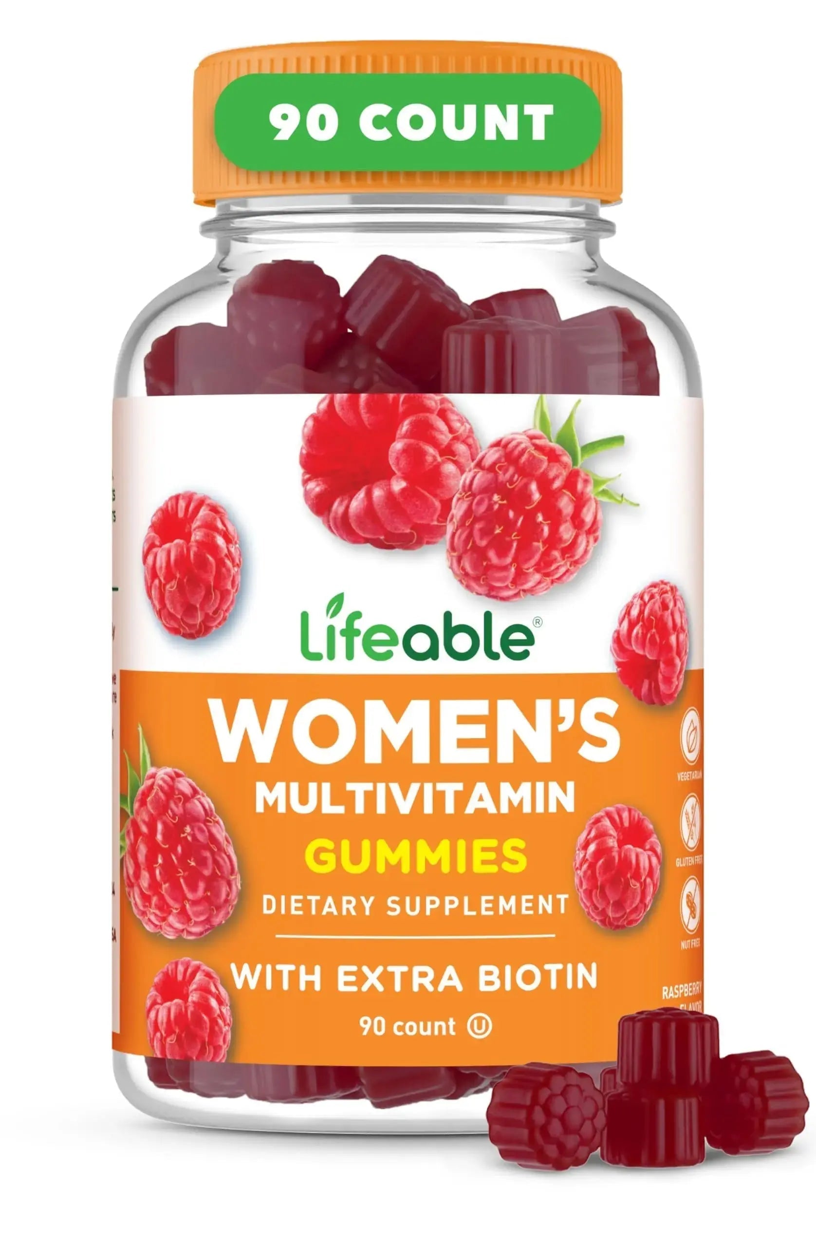 Lifeable Womens Multivitamin Gummy | with Vitamin A, C, D, E, Niacin, B6, Folate, B12, Biotin, Pantothenic Acid, Iodine, Zinc | Lifeable Au supplements