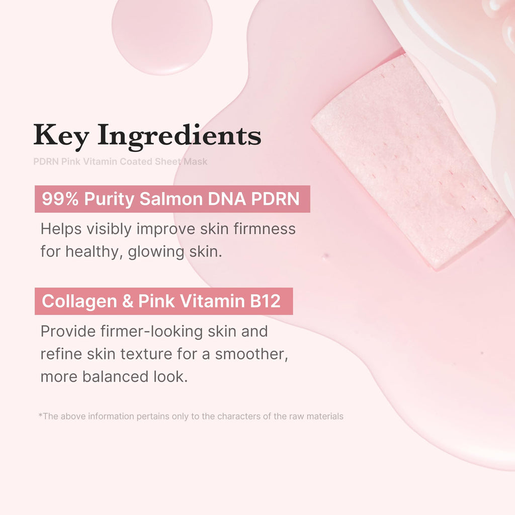 medicube Salmon DNA PDRN Pink Vita Coating Sheet Mask 10EA - Korean sheet mask
